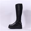 Marco Moreo Vale Stretch Knee High - Black Stretch